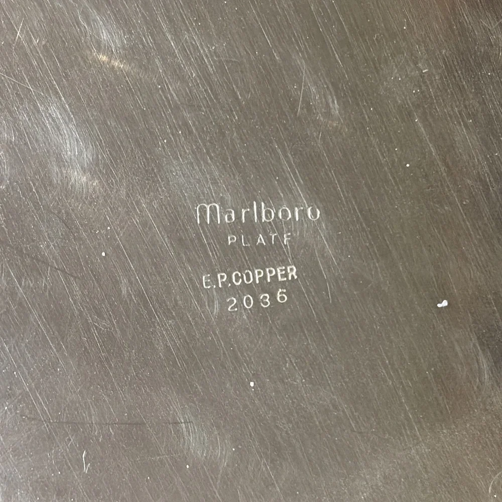 Vintage Marlboro Plate EP Copper 12